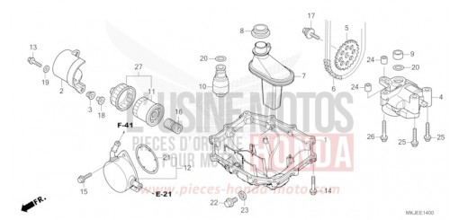 CARTER D'HUILE/POMPE A HUILE CB1000RAM de 2021